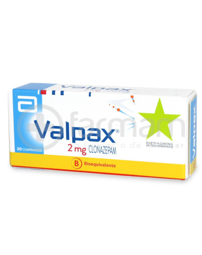 Valpax Comprimidos 2,0 mg 30