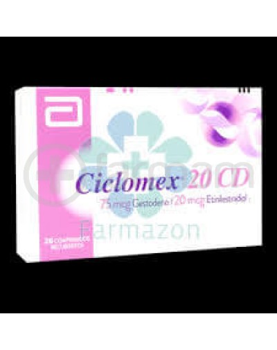 Ciclomex-20 grageas 21 Ciclomex-20 grageas 21