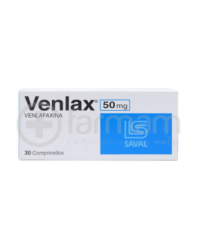 Venlax Comprimidos 50 mg 30 Venlax Comprimidos 50 mg 30