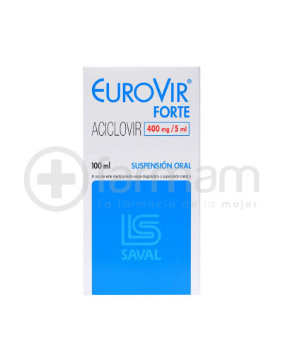 Eurovir Forte Suspension 400 mg 5ml 100ml Eurovir Forte Suspension 400 mg 5ml 100ml