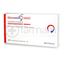 Glucovance Comprimidos 500/5mg.30