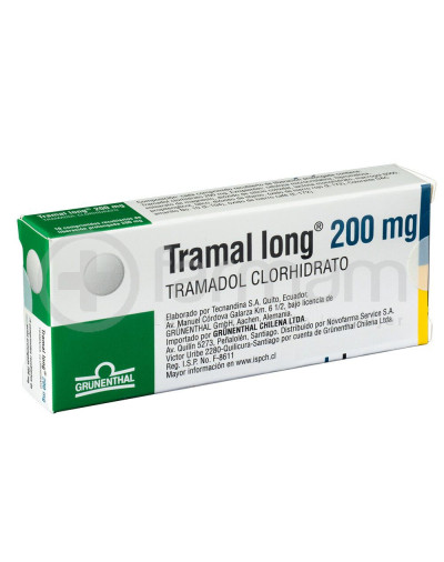 Tramal Long Comprimidos 200 mg 10 Tramal Long Comprimidos 200 mg 10
