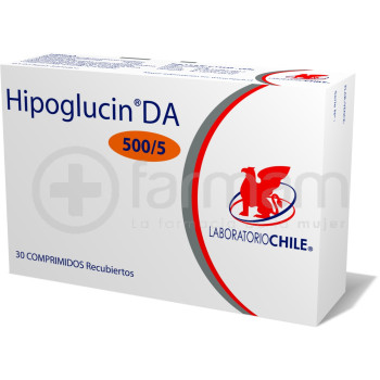 Hipoglucin Da Comprimidos Recubiertos 500/5mg 30