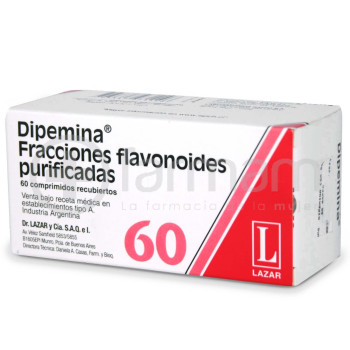Dipemina. Fracciones Flavonoides Purificadas. Comprimidos 500 mg. 60