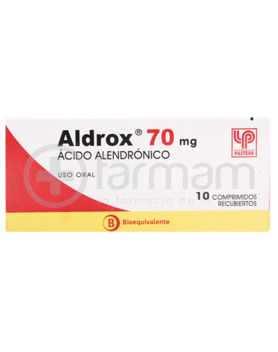 Aldrox Comprimidos Recubiertos 70 mg 10