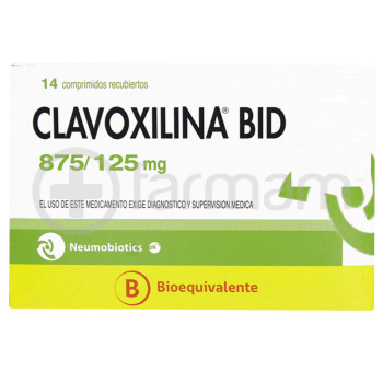 Clavoxilina Bid 875/125 Comprimidos Recubiertos 14