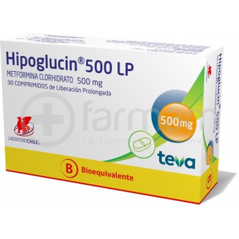 Hipoglucin 500 Lp. 500mg Comprimidos De Liberacon Prolongada X 30