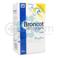 Broncot Gft Pediatrico Jarabe 15mg / 5ml 120ml.