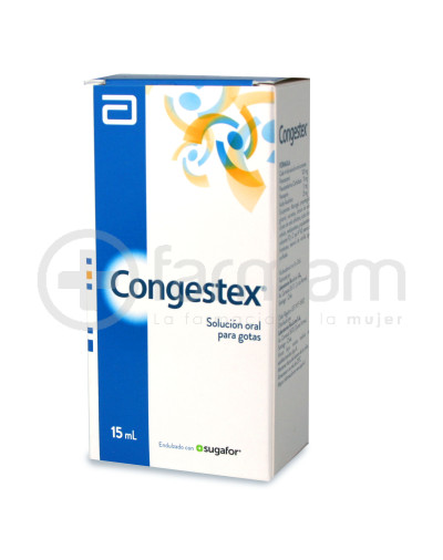 Congestex gotas 15ml Solucion Oral Para Administrar En gotas Sin Azucar