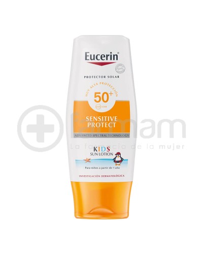 Eucerin Kids Sun Lotion Fps50(+) Protector Solar Sin Perfume 150ml