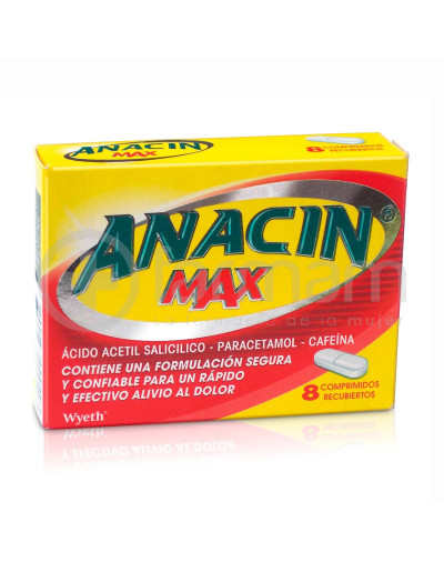 Anacin Max Comprimidos Recubiertos 8