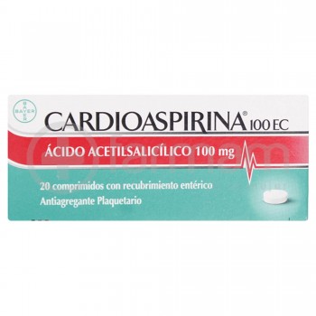 Cardioaspirina Comprimidos 100 mg 20