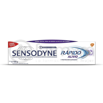 Sensodyne Rapido Alivio Pasta Dental C/Fluor Uso Diario Dientes Sensibles 100G