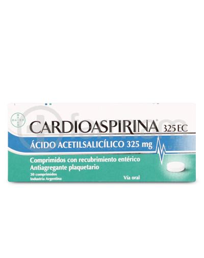 Cardioaspirina 325Ec Comprimidos Recubrimiento Enterico 325mg.30 Cardioaspirina 325Ec Comprimidos Recubrimiento Enterico 325mg.30