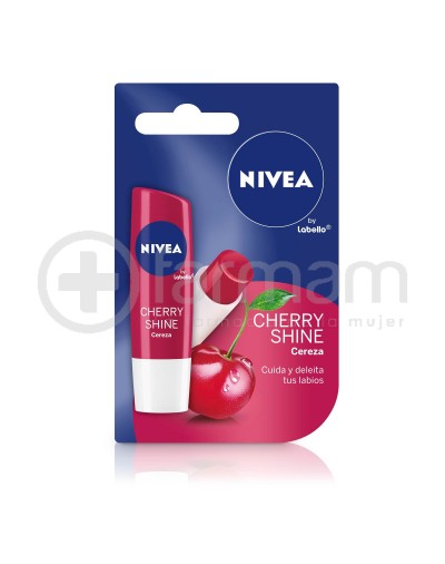 Nivea Fruity Shine Fps10 Protector Labial Cereza 4,8 gramos