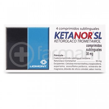 Ketanor-Sl Comprimidos Sublinguales 30mg. 4