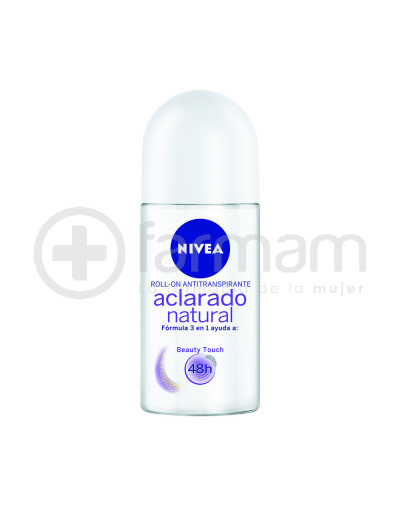 Nivea Desod.Roll-On Aclarado Natural Beauty Touch Antitransp.48H Form.3En1. 50ml