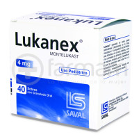 Lukanex Uso Pediatrico Sobres Con granulado Oral 4 mg. 40