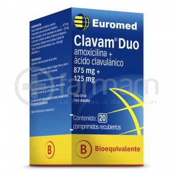 Clavam Duo Com.875mg.20