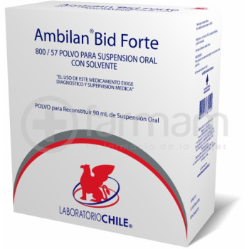 Ambilan Bid Forte 800/57 Polvo Para Suspension Oral Con Solvente 90 ml