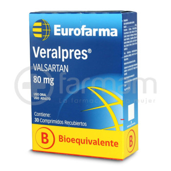 Veralpres Comprimidos Recubiertos 80mg.30