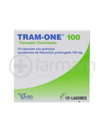 Tram-One 100 Capsulas Con granulos Recubiertos De Liberacion Prolongada 100mg.10 Tram-One 100 Capsulas Con granulos Recubiertos De Liberacion Prolongada 100mg.10