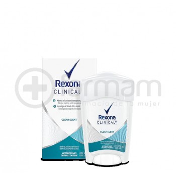 Rexona Clinical Women Antitranspirante En Crema Clean Fresh 48gr
