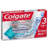 Colgate Econopack Pasta Dental Max White Complete Clean Crystal Mint 75ml X3