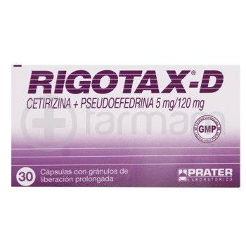 Rigotax-D Capsulas Liberacion Prolongada X30