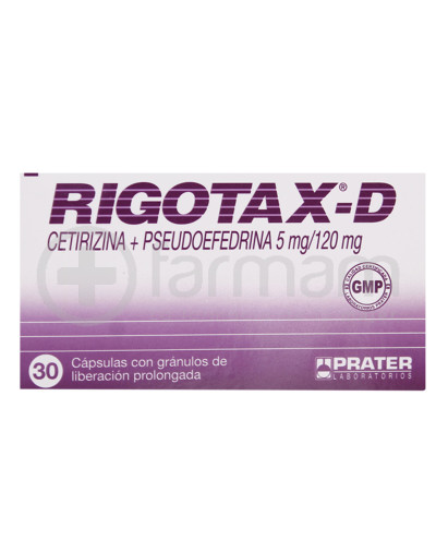 Rigotax-D Capsulas Liberacion Prolongada X30