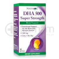 Natrol Dha 500 Super Strength Brain Support 500mg.Cap.Blandas (Softgels)30