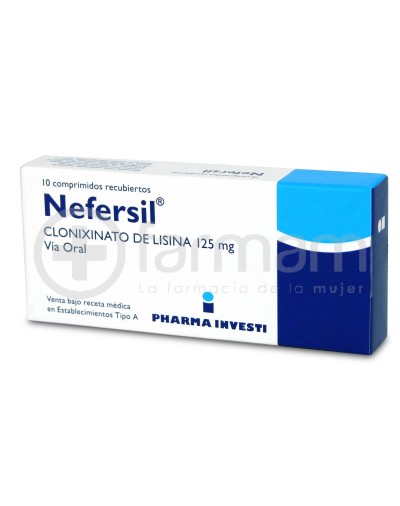 Nefersil Comprimidos 125 mg 10