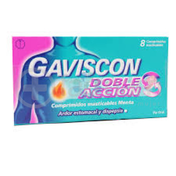 Gaviscon Menta 250 Comprimidos Masticables X8
