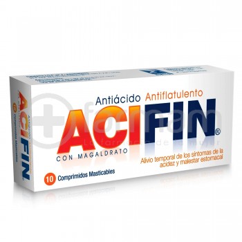 Acifin Comprimidos Masticables. 10