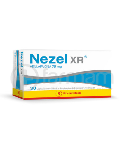 Nezel Xr Capsulas Con granulos Recubiertos De Liberacion Prolongada 75mg.30 Nezel Xr Capsulas Con granulos Recubiertos De Liberacion Prolongada 75mg.30