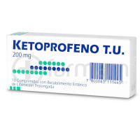 Ketoprofeno Comprimidos 200 mg 10* Ketoprofeno Comprimidos 200 mg 10*