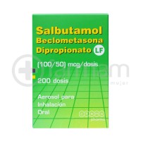 Salbutamol+Beclometasona Inhalador Bucal 200 Dosis