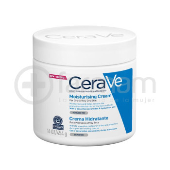 Cerave Crema Hidratante Piel Seca A Muy Seca Sin Perfume 454gr