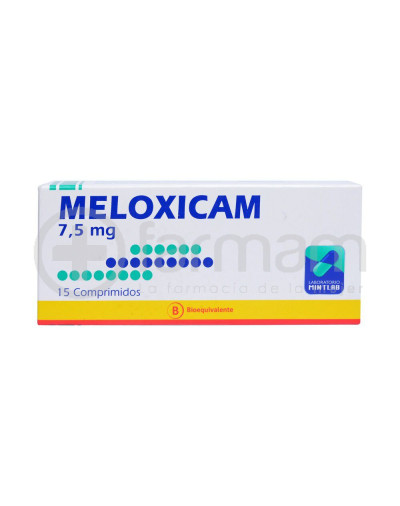 Meloxicam Bioequivalente Comprimidos 7,5mg.15 Meloxicam Bioequivalente Comprimidos 7,5mg.15
