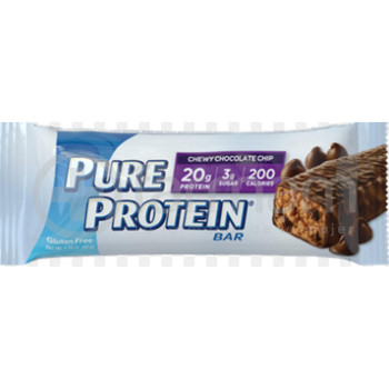 Pure Protein 20gr Proteina 3gr Azucar.Chewy Chocolate Chip.Barra 50gr
