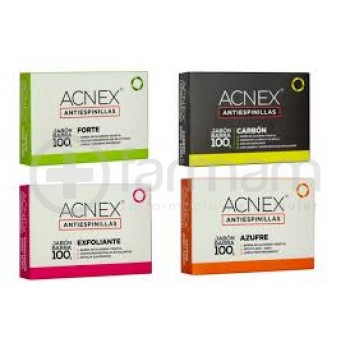 Acnex Jabon Barra Antiespinillas Exfoliante 100gr
