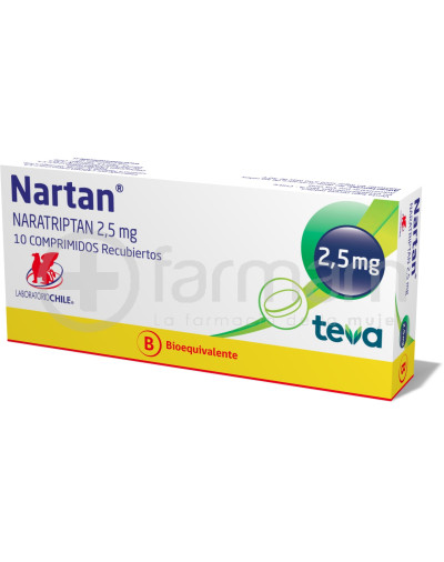 Nartan Comprimidos Recubiertos 2,5 mg.10 Nartan Comprimidos Recubiertos 2,5 mg.10