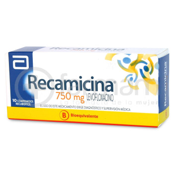 Recamicina Comprimidos Recubiertos 750 mg X10