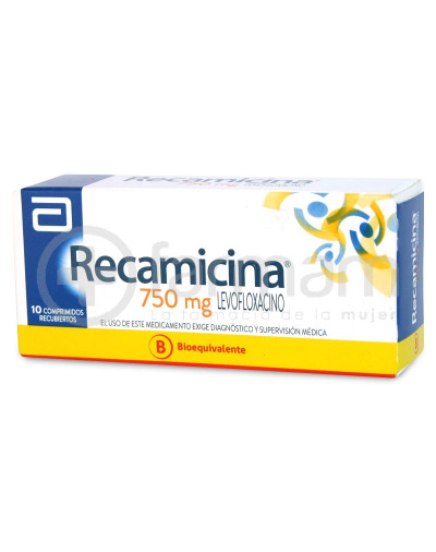 Recamicina Comprimidos Recubiertos 750 mg X10