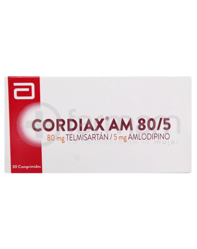 Cordiax Am Comprimidos 80/5 mg.30 Cordiax Am Comprimidos 80/5 mg.30