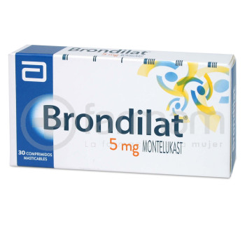 Brondilat Comprimidos Masticables 5 mg 30 Brondilat Comprimidos Masticables 5 mg 30