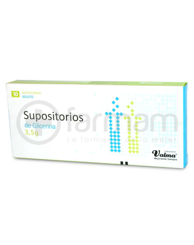 Glicerina Supositorios Gigante 10*
