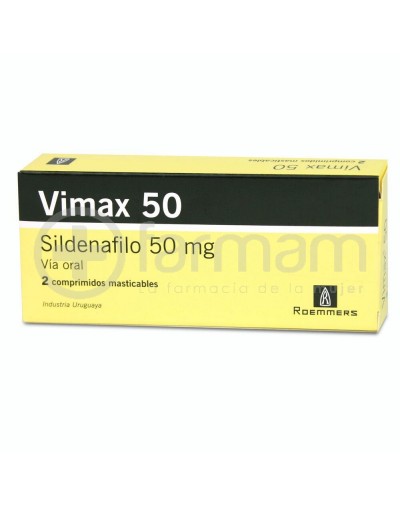 Vimax 50 Comprimidos Masticables 50 mg X 2