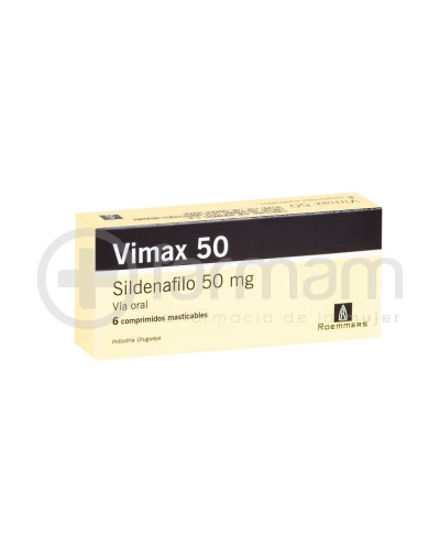 Vimax 50 Comprimidos Masticables 50 mg X 6