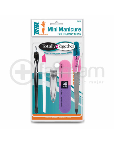 Trim Mini Kit Manicure (Cortauna+Cortacuticula+Lima+Lima Metalica+Presionador)
